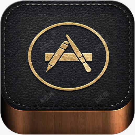 应用程序商店木皮苹果图标png_新图网 https://ixintu.com App store 商店 应用程序