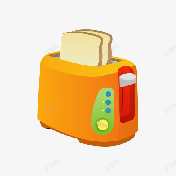 卡通家用电器迷你面包机png免抠素材_新图网 https://ixintu.com 卡通 家用 电器 迷你 面包机