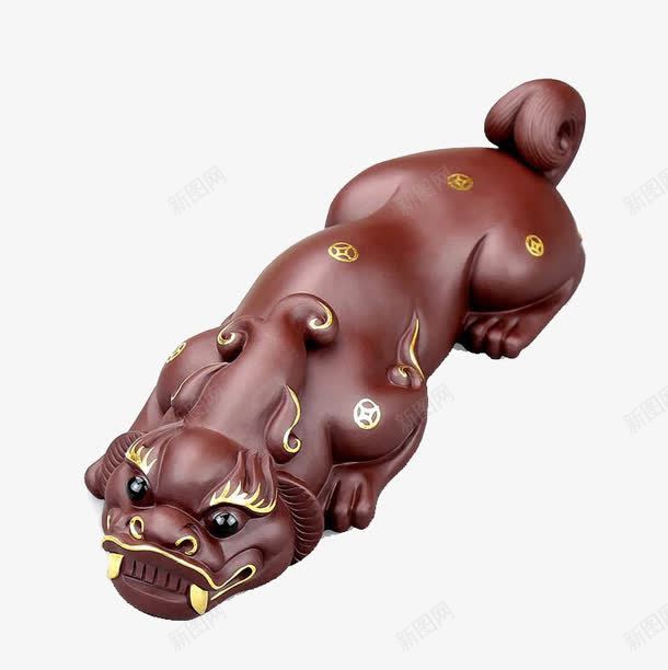 手工貔貅png免抠素材_新图网 https://ixintu.com 产品实物 免费png 免费png图片 紫砂 茶宠 雕塑