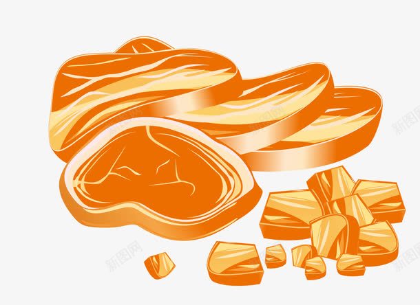 卡通手绘肉块肉片图标png_新图网 https://ixintu.com 卡通手绘 卡通肉块 图案图标 肉类食物 鱼肉 鸡肉 鸡鸭鱼肉 鸭肉