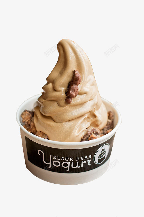 杯装冰激凌png免抠素材_新图网 https://ixintu.com 冰激凌 咖啡味 奶油 杯装