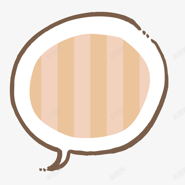 水墨圆形对话框简图png免抠素材_新图网 https://ixintu.com 创意 圆形对话框 对话框 手绘图 水墨 简笔画