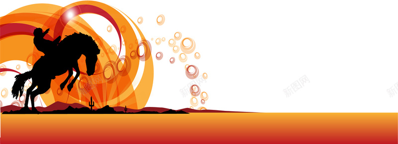 橙色牛仔背景矢量图ai设计背景_新图网 https://ixintu.com 橙色背景 海报banner 牛仔背景 西部背景 矢量图