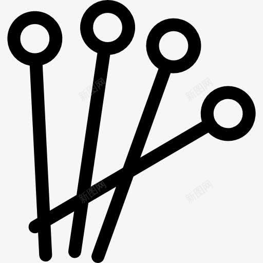 针灸针图标png_新图网 https://ixintu.com 中国传统 医学 放松疗法 替代