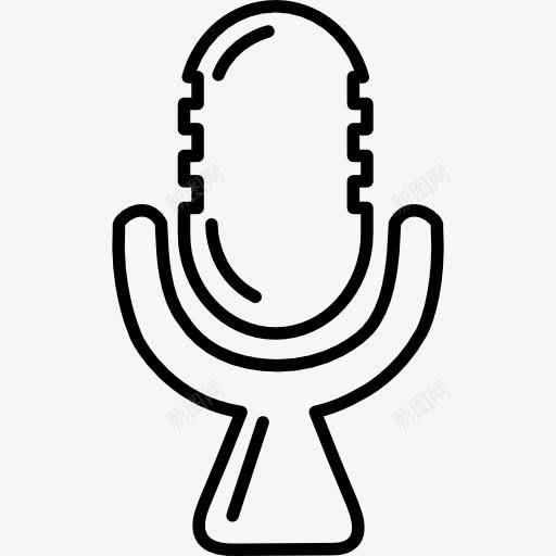 麦克风工具概述图标png_新图网 https://ixintu.com MIC 中风的图标 声音 工具 工具和器具 概述 轮廓 麦克风