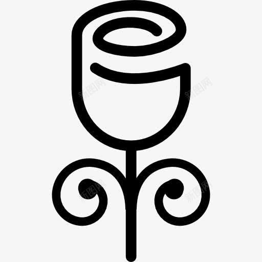 郁金香的轮廓变图标png_新图网 https://ixintu.com 植物 自然 花 花的轮廓 郁金香 郁金香的轮廓