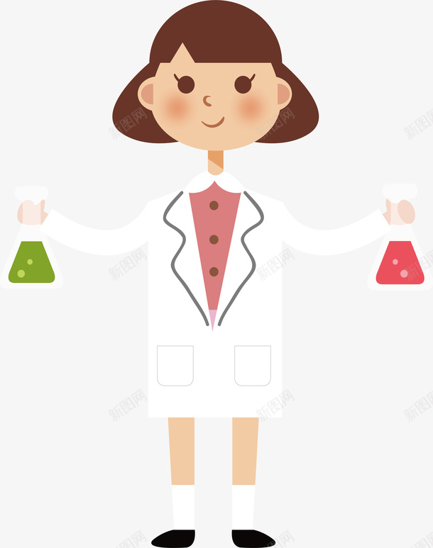 化学人物实验插画矢量图ai免抠素材_新图网 https://ixintu.com 化学人物 卡通 实验 实验插画 白衣 精美 矢量图