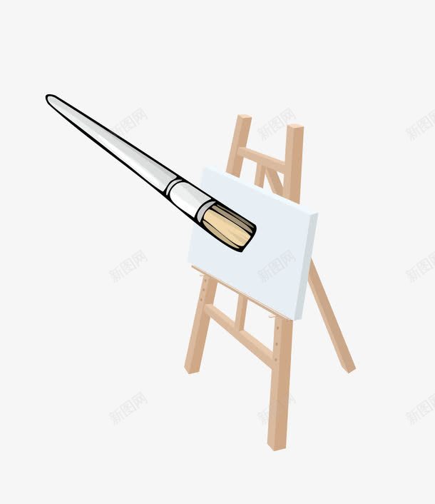 油画笔矢量图eps免抠素材_新图网 https://ixintu.com 卡通 图案 油画染料 油画用品 油画笔 矢量图