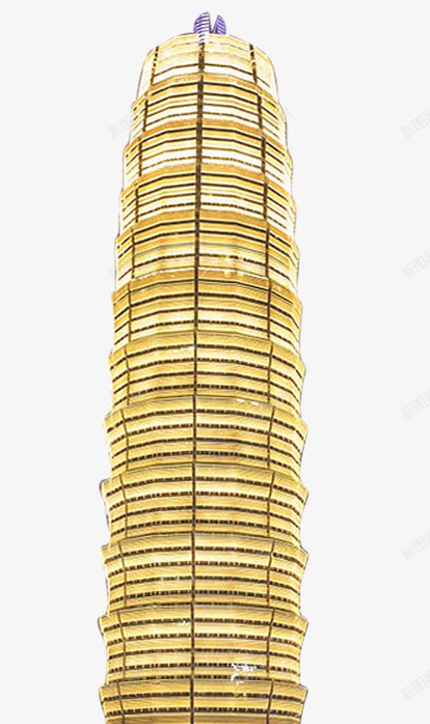 手绘黄色cbd大楼png免抠素材_新图网 https://ixintu.com cbd 大楼 黄色