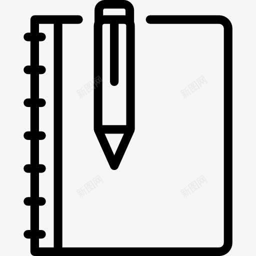 写生图标png_新图网 https://ixintu.com 图 笔 笔记本 艺术 艺术家 铅笔