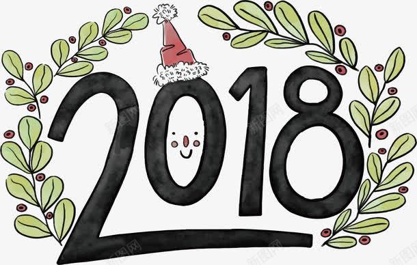 手绘水彩卡通2018艺术字png免抠素材_新图网 https://ixintu.com 2018 2018艺术字 卡通2018 水彩2018 矢量png 艺术字