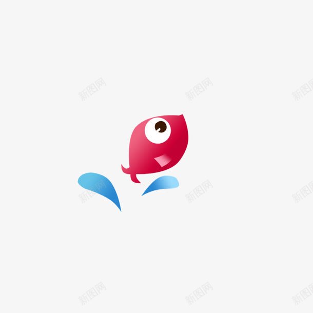 小鱼粉色卡通png免抠素材_新图网 https://ixintu.com 卡通 粉色