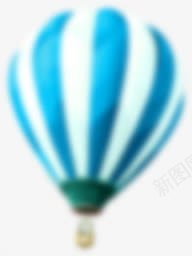 蓝色热气球蒸汽球图标png_新图网 https://ixintu.com 热气球 蒸汽 蓝色