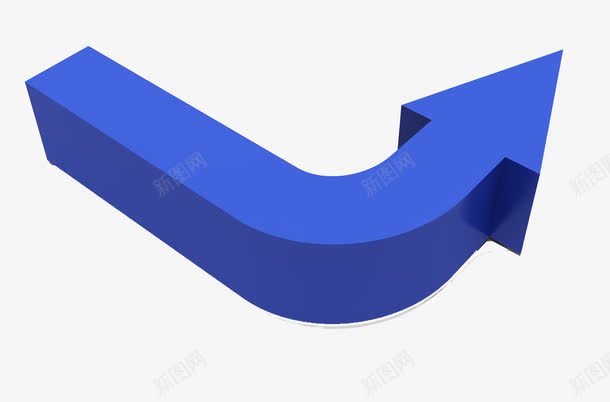 箭头图标png_新图网 https://ixintu.com 蓝色方向箭头