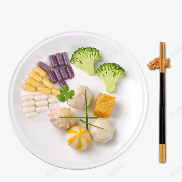 食材摆盘png免抠素材_新图网 https://ixintu.com 产品实物图 摆盘 火锅材料 食材
