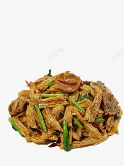 腐竹蒜台png免抠素材_新图网 https://ixintu.com 健康美味 纯豆制品 腐竹
