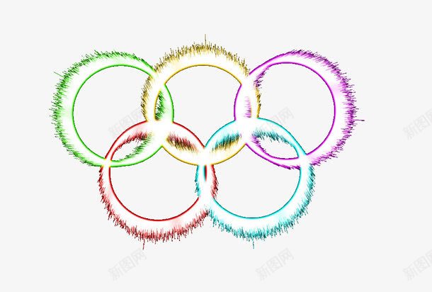 奥运会五环png免抠素材_新图网 https://ixintu.com 五环 五色 奥运会
