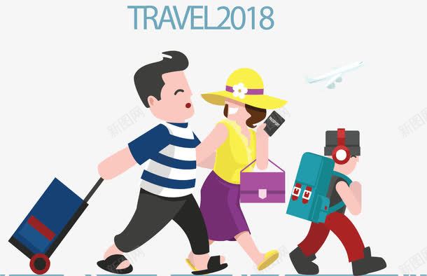 旅游季全家去旅游矢量图ai免抠素材_新图网 https://ixintu.com 一家三口 全家旅游 旅游季 旅游海报 旅游行程 矢量png 矢量图