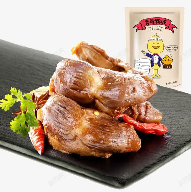 良品铺子香辣麻辣鸭肫png免抠素材_新图网 https://ixintu.com 产品实物 卤味 熟食 特产