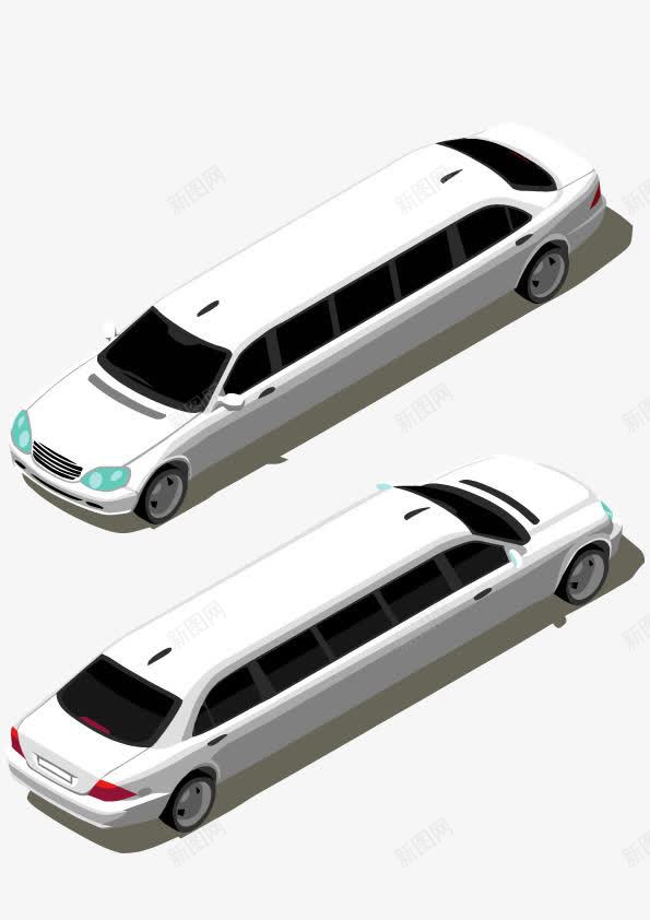 白色加长轿车png免抠素材_新图网 https://ixintu.com 加长 加长车 林肯 白色 轿车