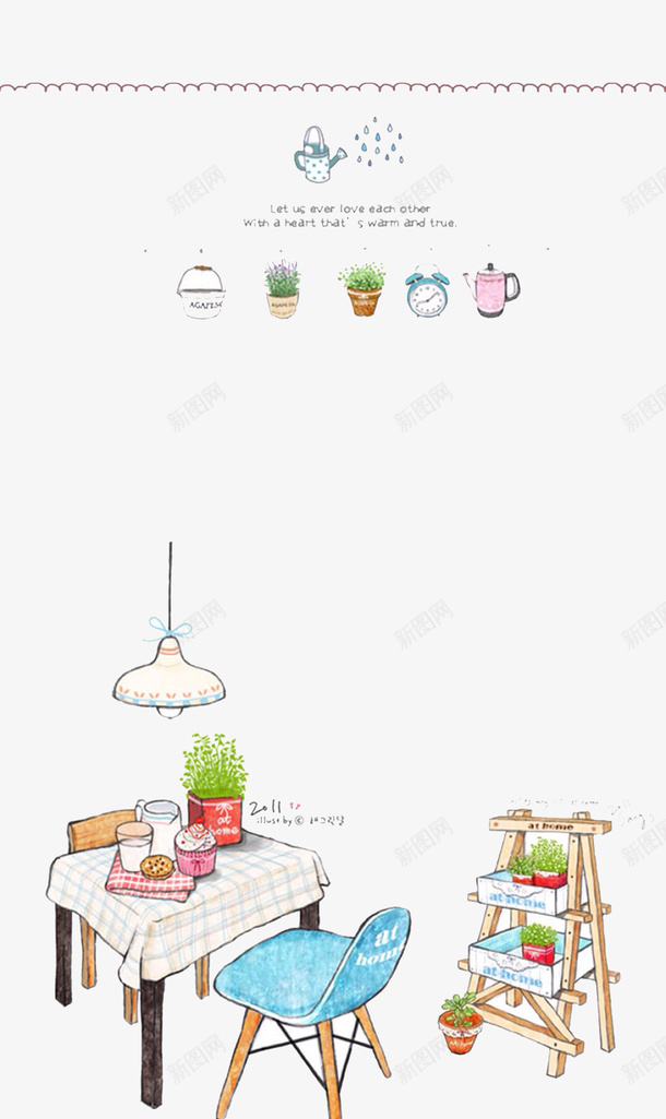 手绘桌椅矢量图eps免抠素材_新图网 https://ixintu.com 座椅 手绘 插图 矢量图