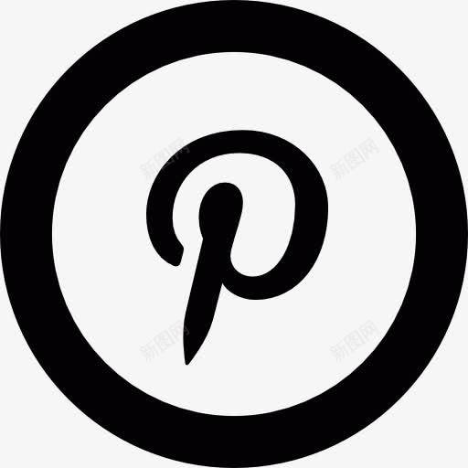 Pinterest的标志图标png_新图网 https://ixintu.com Pinterest 社会网络 网络