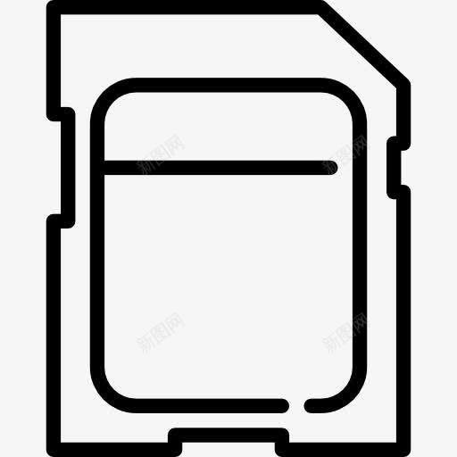 记忆卡图标png_新图网 https://ixintu.com SD卡 多媒体卡 存储 技术 电子 记忆卡