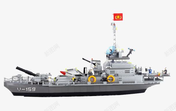 玩具png免抠素材_新图网 https://ixintu.com 产品实物 儿童玩具 小玩具 战列舰 战舰 玩具船 船