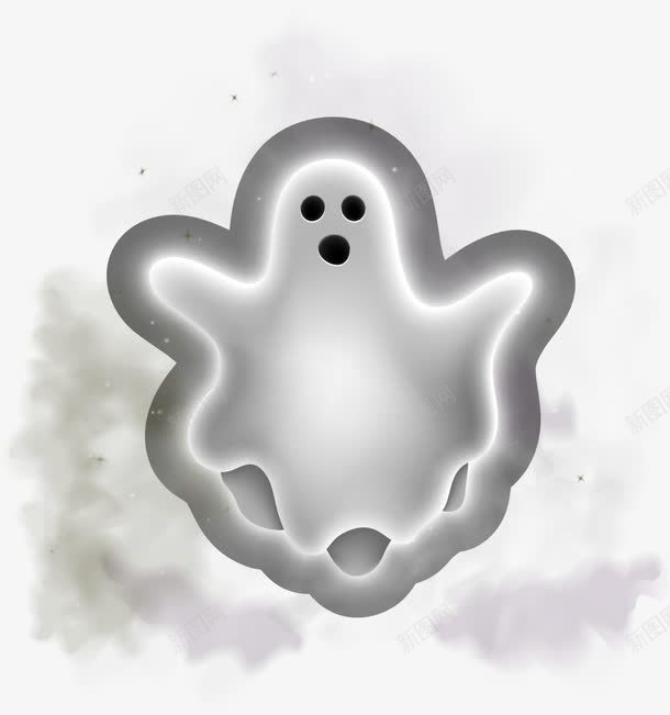 白色幽灵鬼魂png免抠素材_新图网 https://ixintu.com 万圣节 幽灵鬼魂