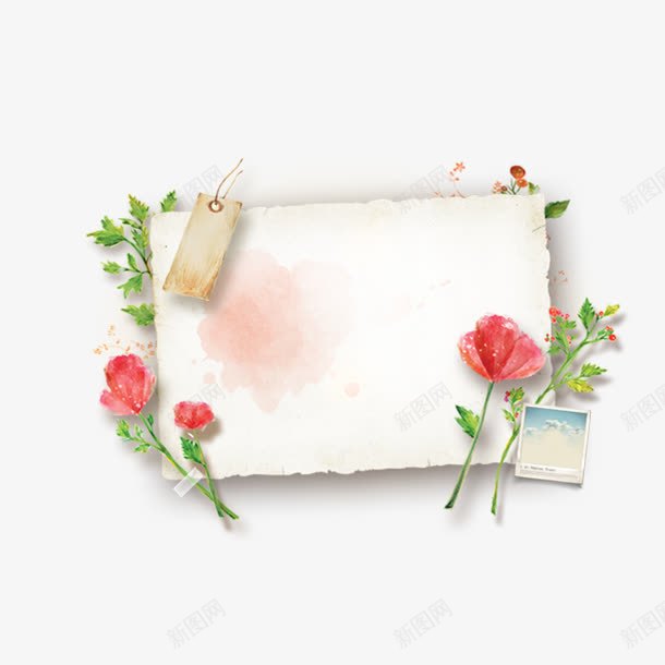 手绘花朵纸牌框png免抠素材_新图网 https://ixintu.com 卡牌框 卡通标志牌 可爱标志牌框 可爱表框 小清新指示牌 广告海报PNG 手绘花朵纸牌框 纸 花朵
