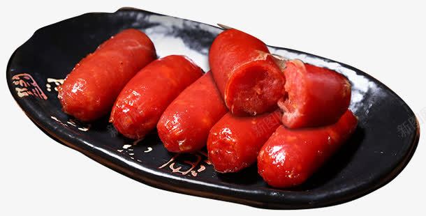 小香肠摆盘png免抠素材_新图网 https://ixintu.com 休闲食品 小香肠 熟肉制品 盘子 肉制品 香肠