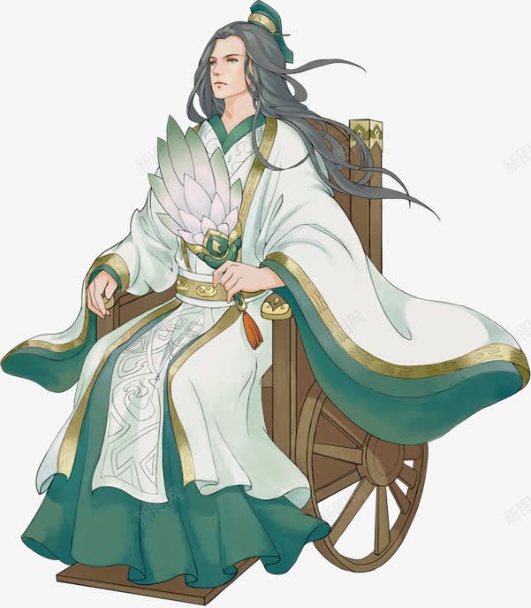 坐着木车古风人物png免抠素材_新图网 https://ixintu.com 人物 古风 木车