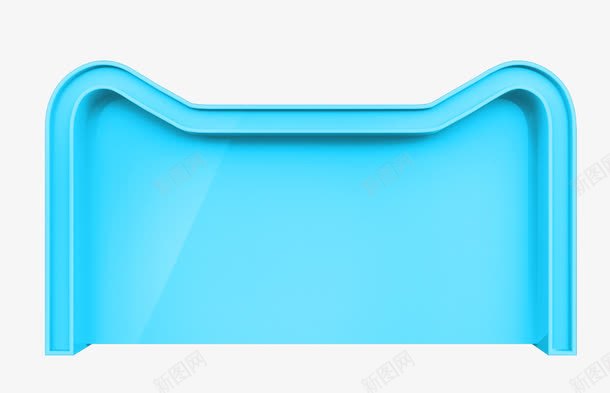 蓝色清新天猫边框纹理png免抠素材_新图网 https://ixintu.com 免抠PNG 天猫 清新 蓝色 边框纹理