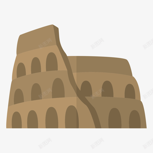 创意意大利建筑旅游景点矢量图ai免抠素材_新图网 https://ixintu.com 免抠 创意 建筑 意大利 旅游景点 环境 设计 风景 矢量图