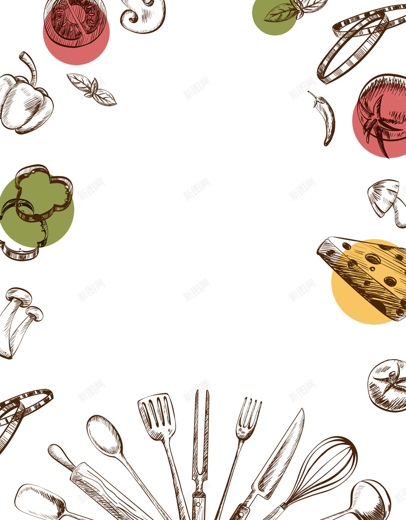 简约创意线条用餐餐具美食食物背景psd设计背景_新图网 https://ixintu.com 创意 用餐 简约 素材 线条 美食 背景 食物 餐具