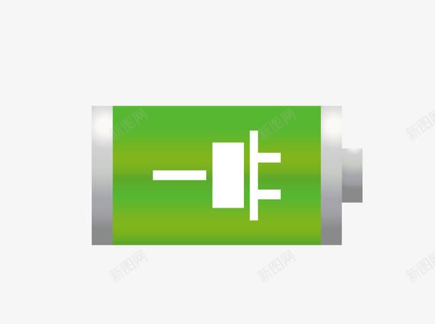卡通手绘绿色充电图标png_新图网 https://ixintu.com 卡通手绘 图案图标 电池电量 电池进程 电量条
