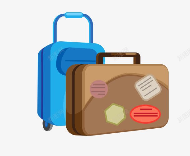 彩色拉杆箱手提箱旅行png免抠素材_新图网 https://ixintu.com 彩色拉杆箱 手提箱 旅行 矢量拉杆箱