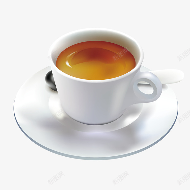 白色咖啡杯矢量图ai免抠素材_新图网 https://ixintu.com 咖啡 咖啡杯 白色 素材 矢量图