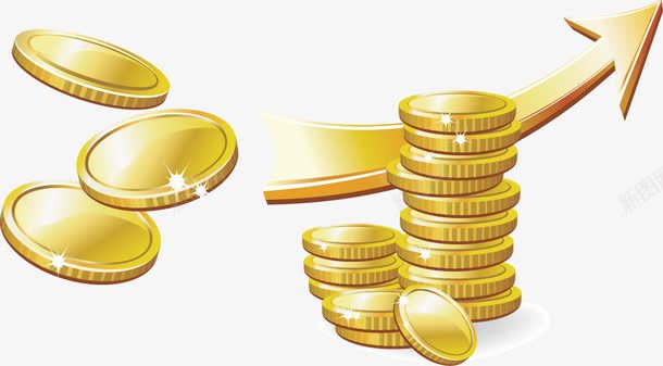 金钱金币png免抠素材_新图网 https://ixintu.com 投资 理财 货币 金币 金融 金钱