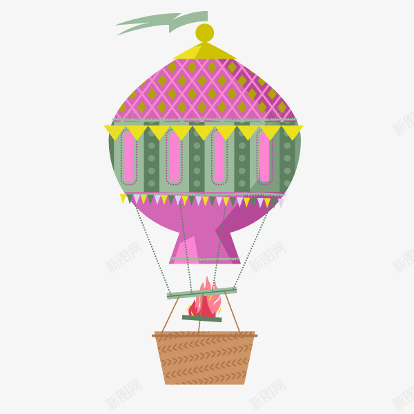 卡通装饰热气球小清新插画png免抠素材_新图网 https://ixintu.com 卡通唯美热气球插画 小清新插画 广告设计 手绘卡通热气球装饰 热气球插画 装饰设计