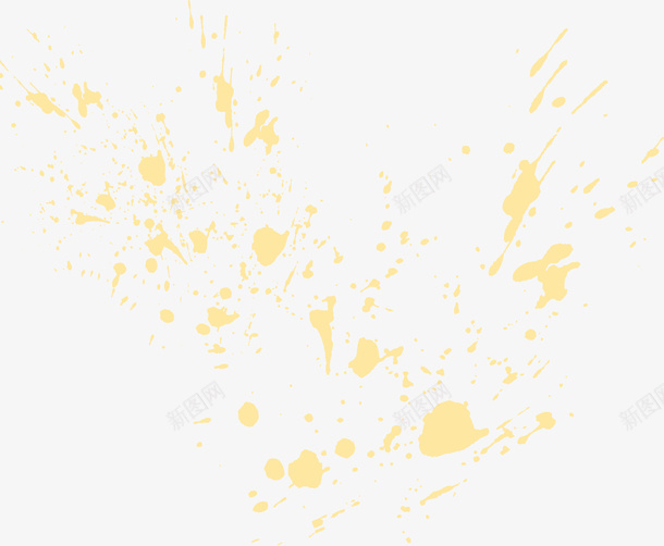 黄色墨痕图案矢量图eps免抠素材_新图网 https://ixintu.com 图案 墨痕 装饰背景 黄色 矢量图