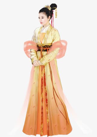 黄裙忧郁古风女子png免抠素材_新图网 https://ixintu.com 古风 女子 忧郁