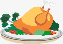 h5卡通食物png免抠素材_新图网 https://ixintu.com 卡通 卤鸡 食品 鸡腿