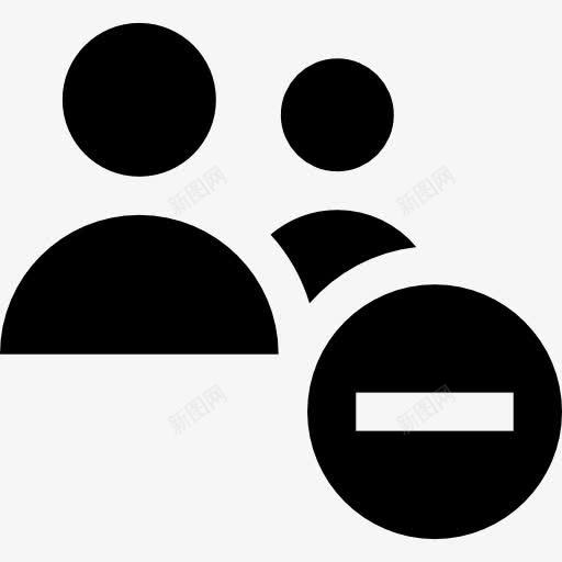 集团图标png_新图网 https://ixintu.com 人的轮廓 去除 多媒体 头像 用户 社会 粘人 组