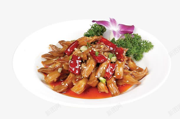 香辣卤鸭舌png免抠素材_新图网 https://ixintu.com 中华美食 中国美食 产品实物 卤鸭舌 菜品 餐饮 香辣 鸭舌
