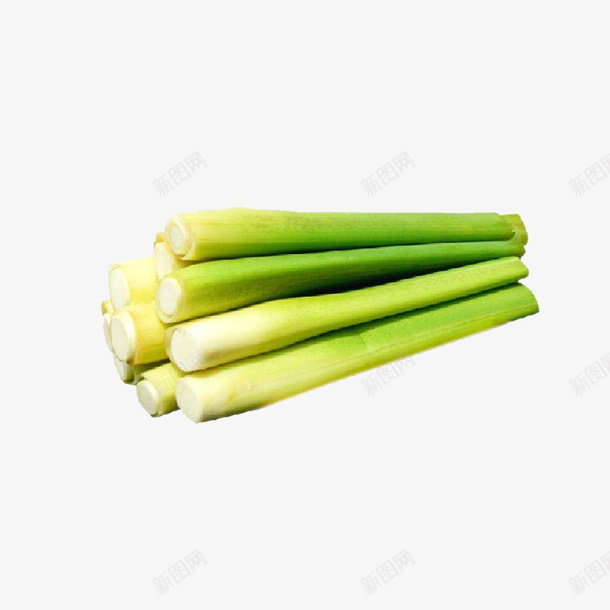 茭白实物png免抠素材_新图网 https://ixintu.com 剥开的茭白 可食用 白绿色 茭白素材