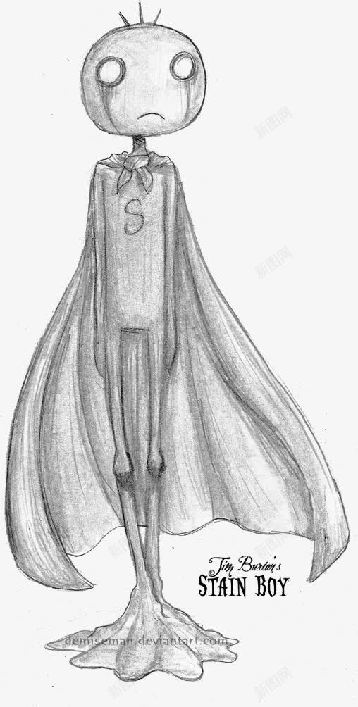 手绘黑色骷髅插画png免抠素材_新图网 https://ixintu.com 插画 骷髅 黑色