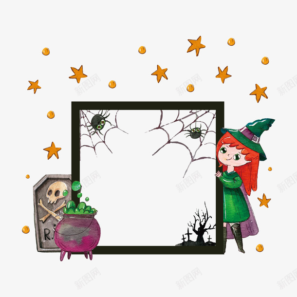 万圣节卡通创意可爱女孩边框矢量图ai免抠素材_新图网 https://ixintu.com 万圣节 创意卡通 创意边框 卡通可爱 卡通女孩 可爱卡通 可爱女孩 女孩 矢量图