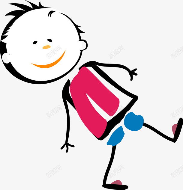 卡通儿童小男孩png免抠素材_新图网 https://ixintu.com 儿童 卡通儿童 卡通孩子 小男孩