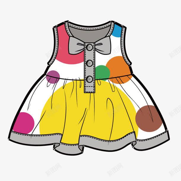 甜美女孩短裙矢量图eps免抠素材_新图网 https://ixintu.com 制版图 款式图 版型 童装 花纹 裙子 矢量图